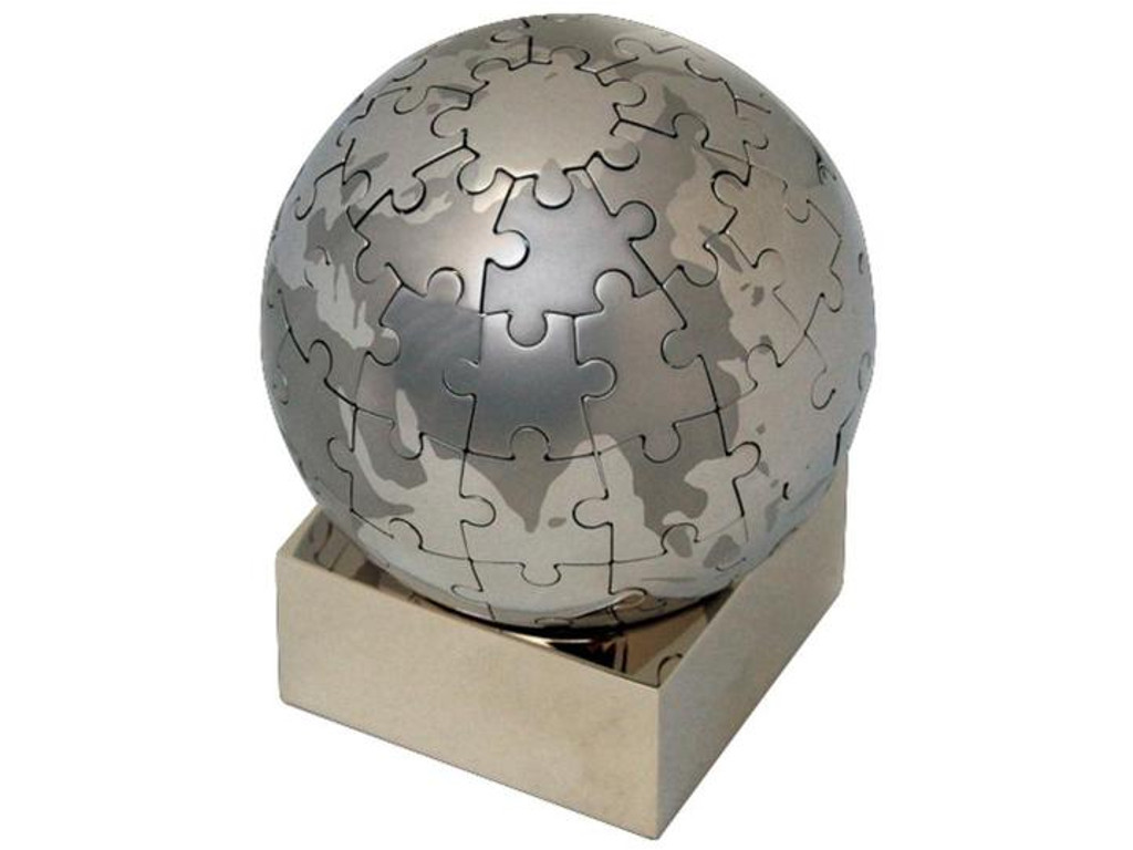Metallpuzzle Globus