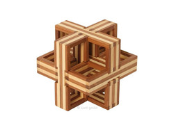 Holzknoten Bambus Puzzle D 