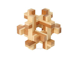 Holzknoten Bambus Puzzle Quaderus 