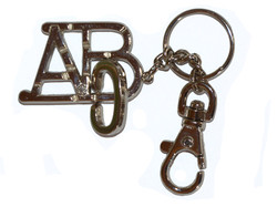 Metallpuzzle Schlüsselanhänger ABC 
