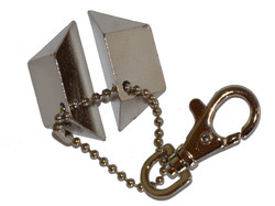Metallpuzzle Schlüsselanhänger Pyramide 